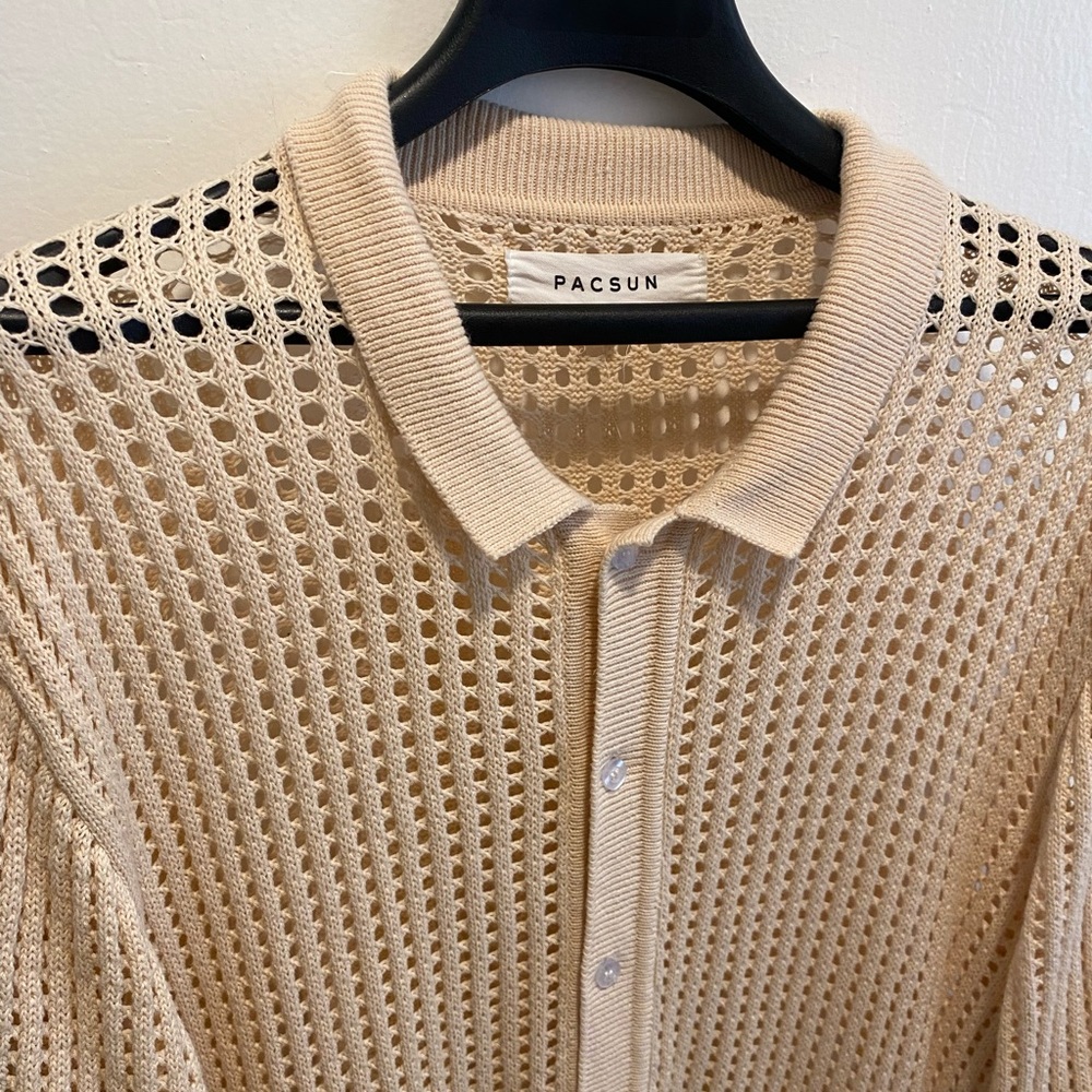 Pacsun Oversized Crochet Shirt